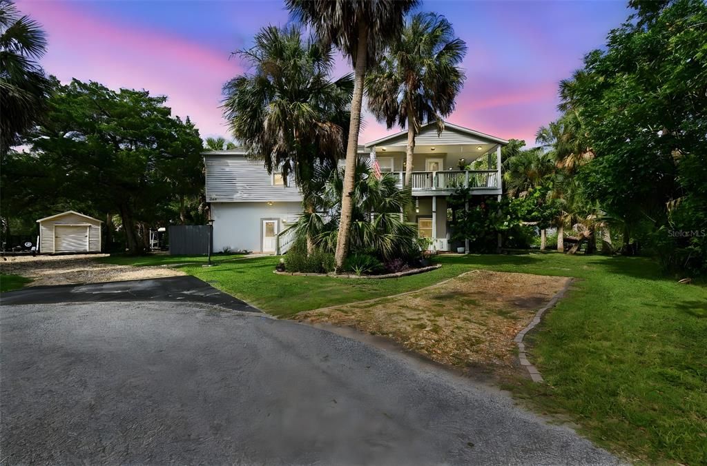 Backyard, Detached Garage, Exterior