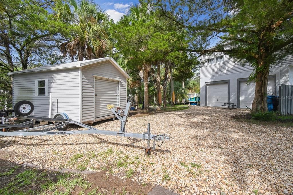 Backyard, Detached Garage, Exterior