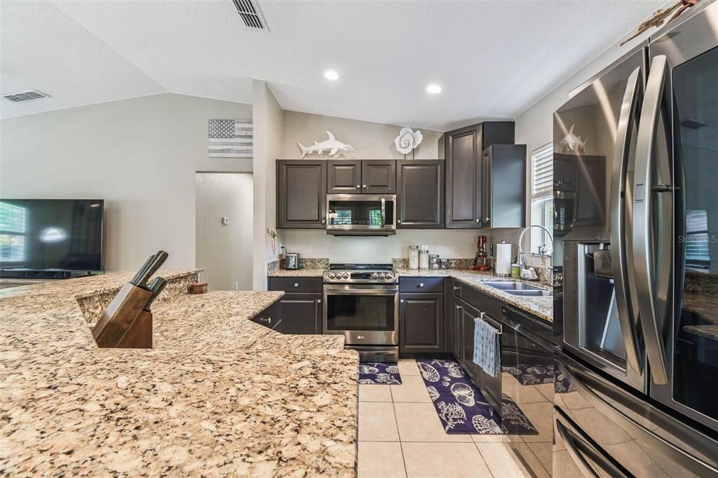 Interior, Kitchen, Recessed Lighting, Stainless Steel Appliances