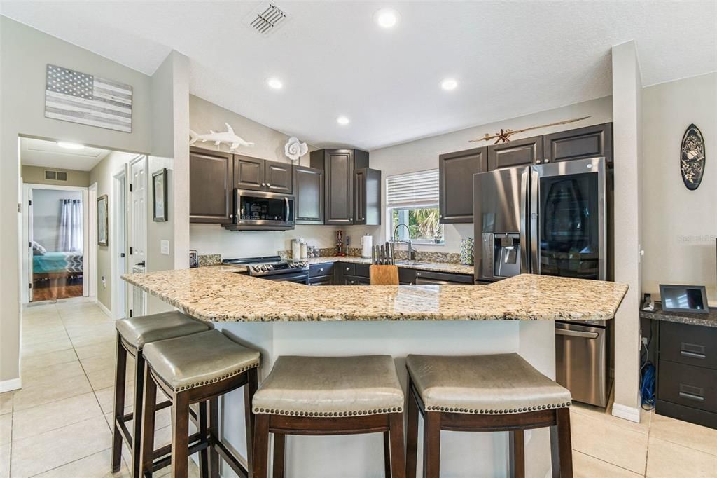 Interior, Kitchen, Recessed Lighting, Stainless Steel Appliances