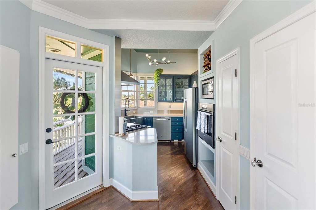 Interior, Kitchen, Wood Texture Flooring