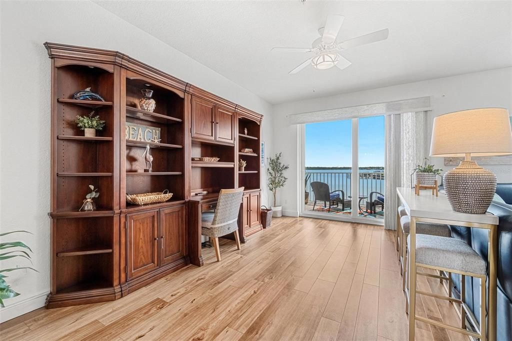Home Office, Interior, Water, Wood Texture Flooring