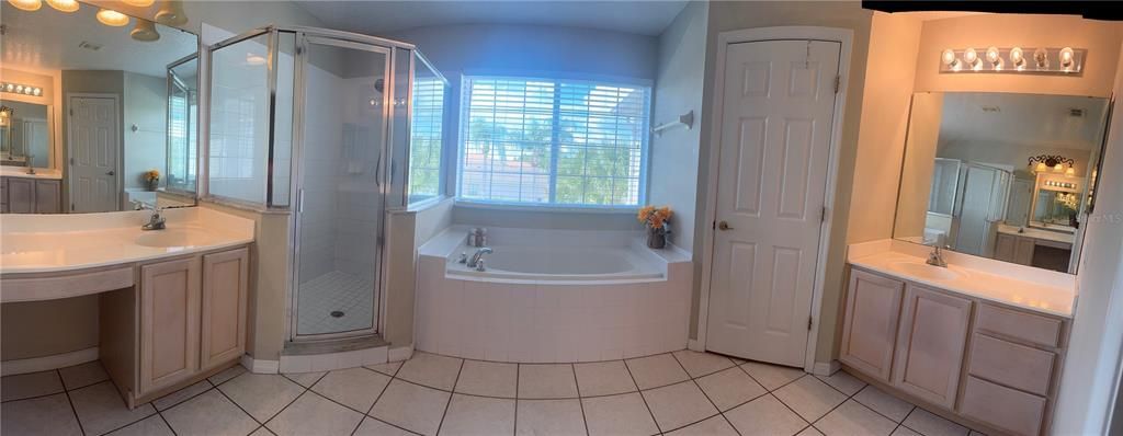 Bathroom, Dual Sink Vanities, Glass Shower, Interior