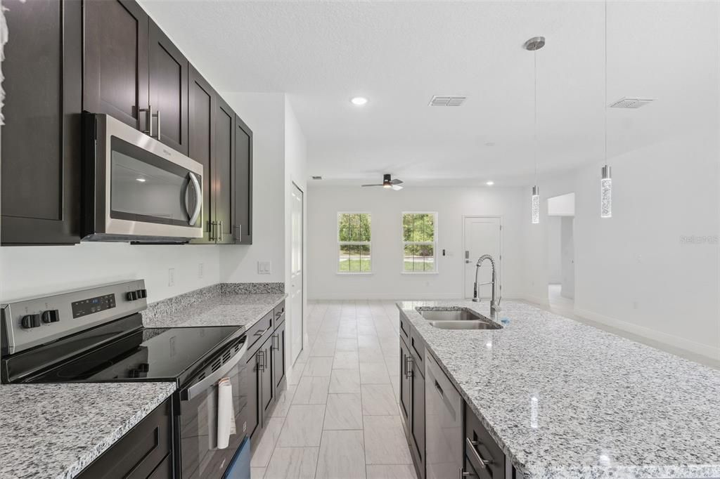 Interior, Kitchen, Pendant Lights, Recessed Lighting