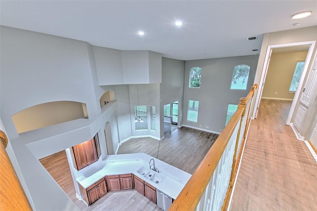 Fireplace, Interior, Recessed Lighting, Wood Texture Flooring