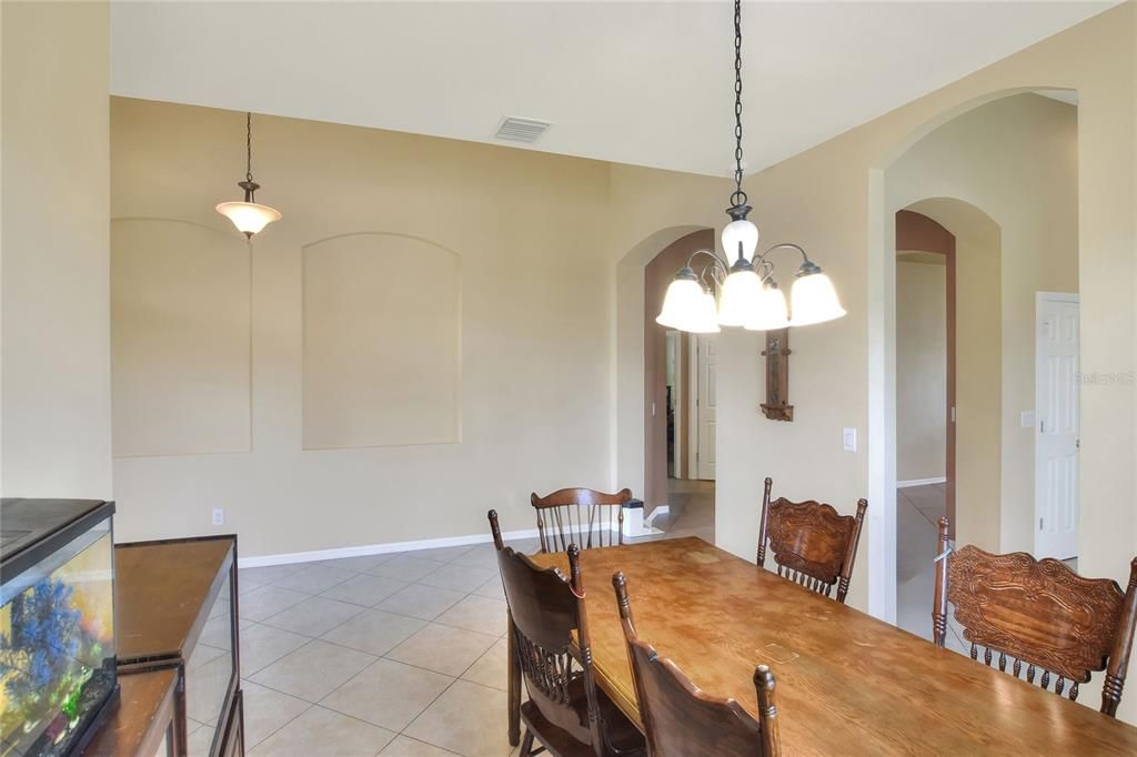 Dining room, Interior, Pendant Lights