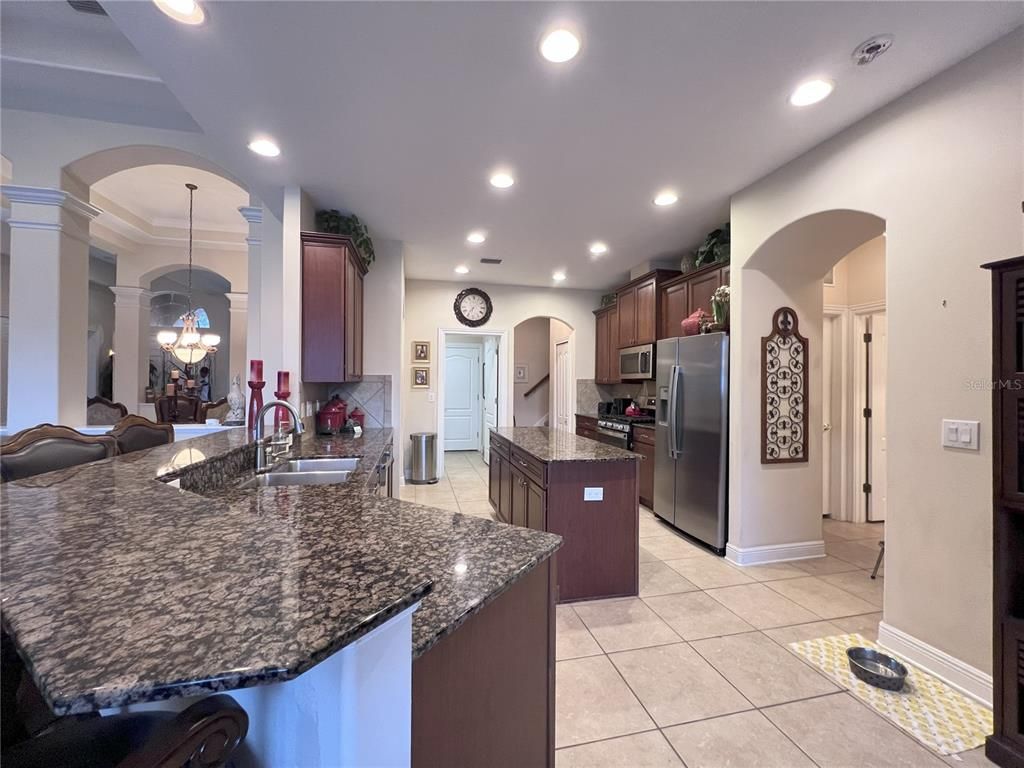Interior, Kitchen, Pendant Lights, Recessed Lighting