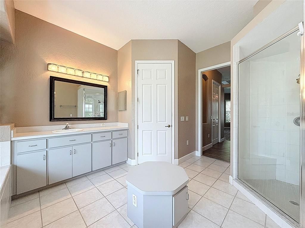 Bathroom, Dual Sink Vanities, Glass Shower, Interior