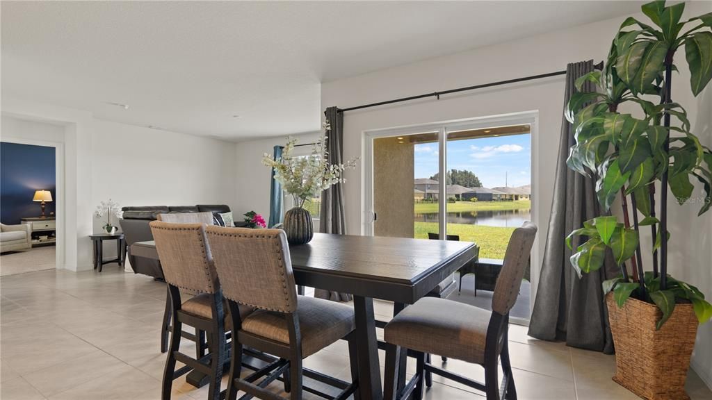 Dining room, Interior, Recessed Lighting, Water