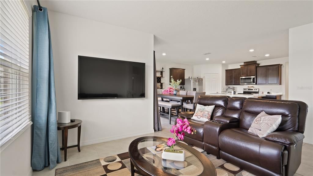 Dining room, Interior, Kitchen, Living room, Recessed Lighting, Stainless Steel Appliances