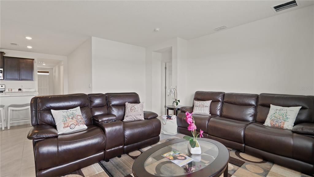 Interior, Living room, Recessed Lighting