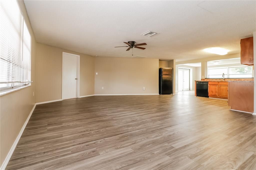 Empty room, Interior, Wood Texture Flooring