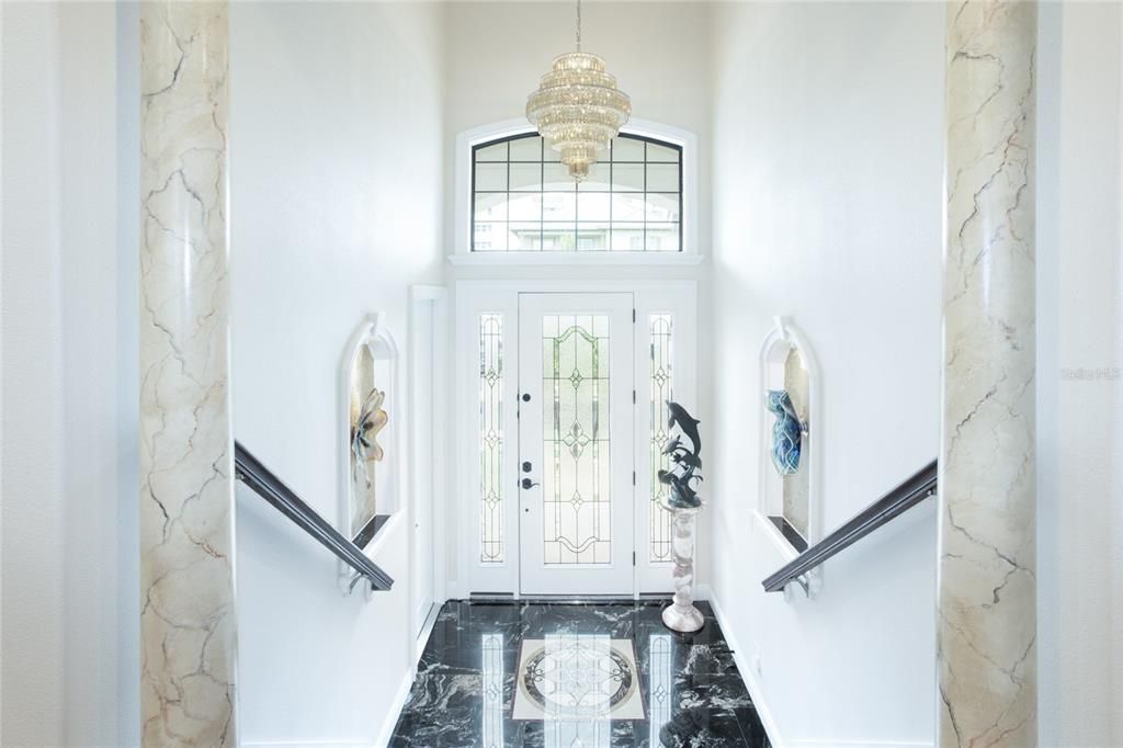 Chandelier, Interior, Marble
