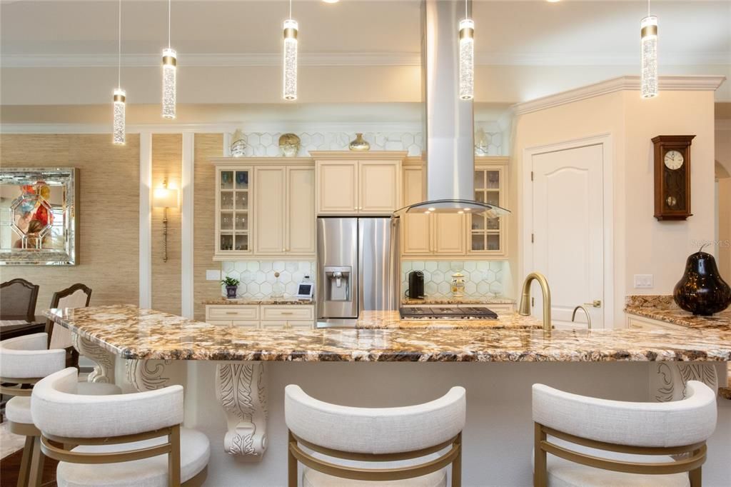 Interior, Kitchen, Pendant Lights, Stainless Steel Appliances