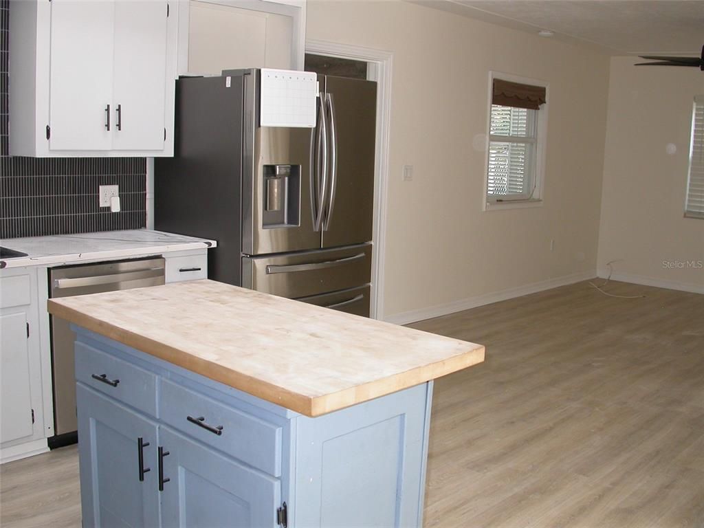Interior, Kitchen, Wood Texture Flooring