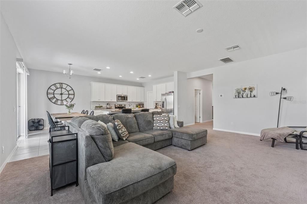 Dining room, Interior, Kitchen, Living room, Pendant Lights, Recessed Lighting