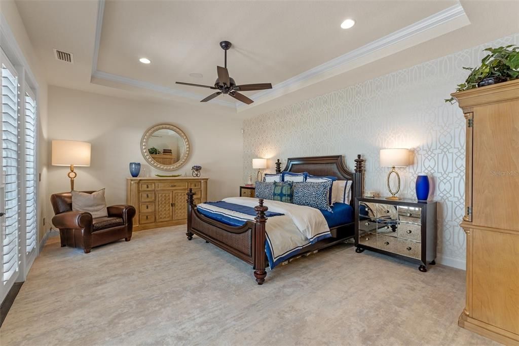 Bedroom, Interior, Recessed Lighting