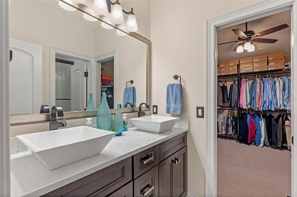 Bathroom, Dual Sink Vanities, Interior, Walk-in Closets