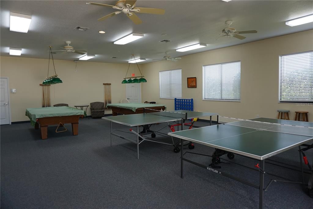 Billiard Table, Game Room, Interior, Pendant Lights