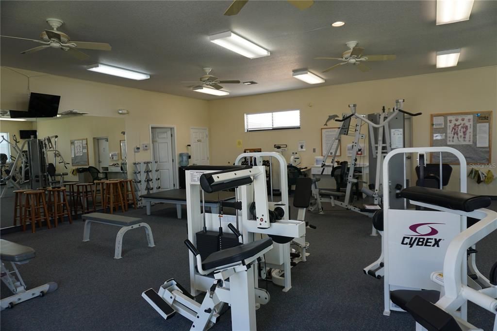 Fitness Equipment, Gym, Interior, Recessed Lighting