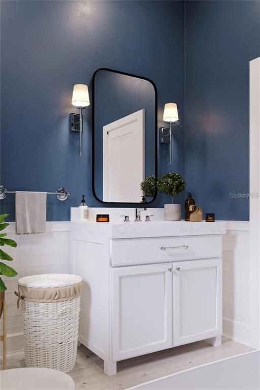 Bathroom, Interior, Wood Texture Flooring