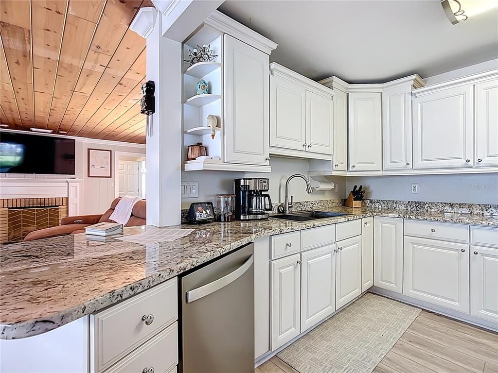 Interior, Kitchen, Wooden Ceilings, Wood Texture Flooring
