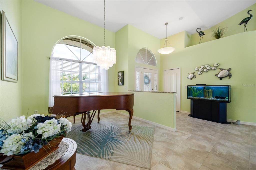 Chandelier, Interior, Pendant Lights, Piano