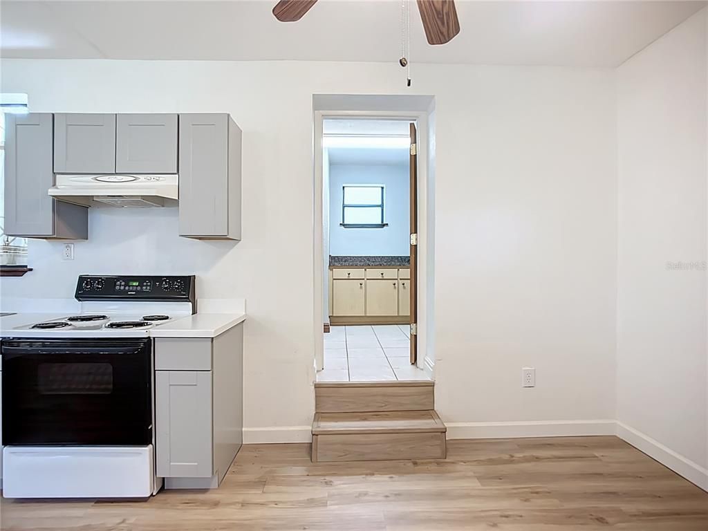 Interior, Kitchen, Wood Texture Flooring