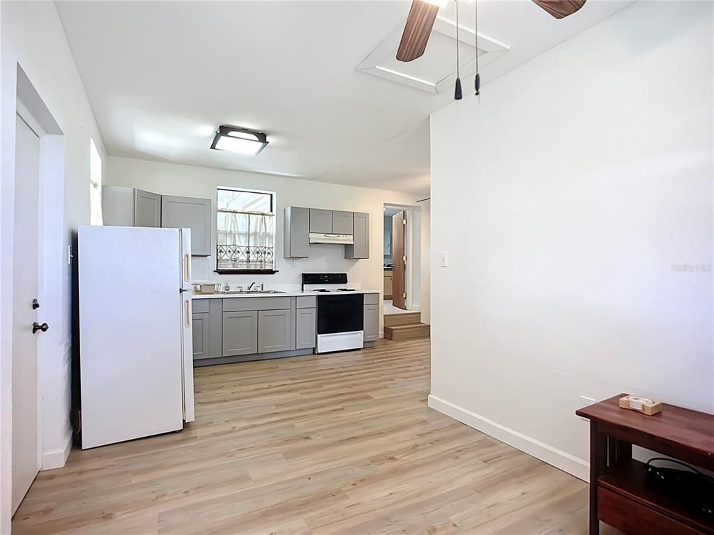Interior, Kitchen, Wood Texture Flooring