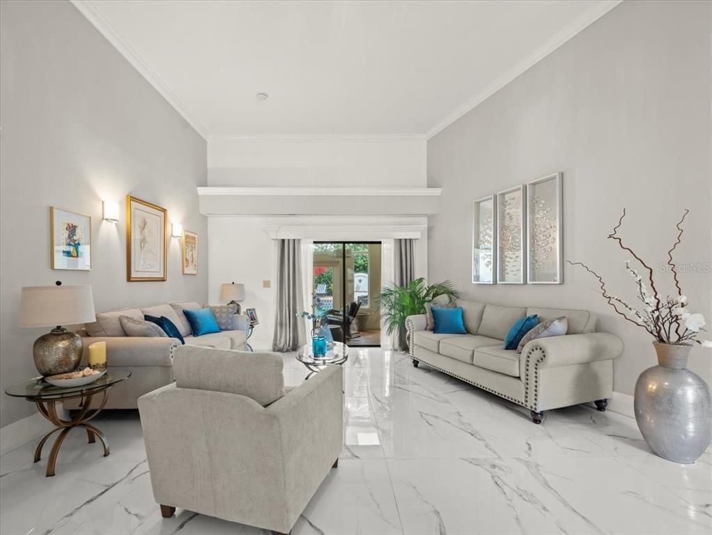 Interior, Living room, Marble