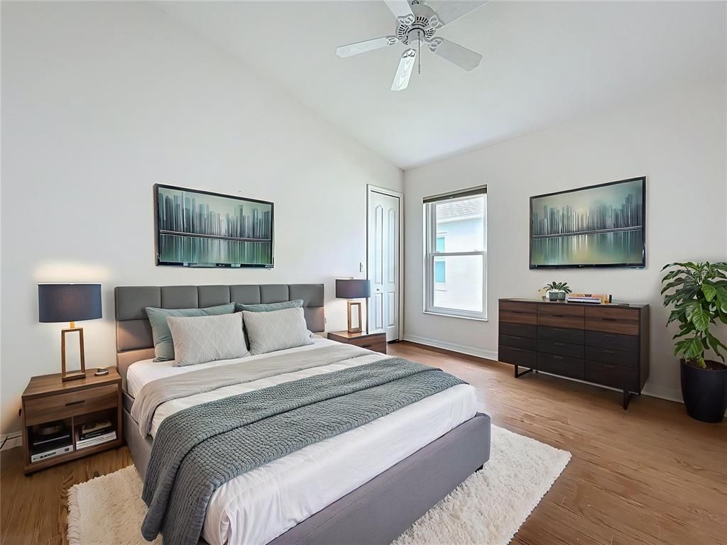 Bedroom, Interior, Wood Texture Flooring