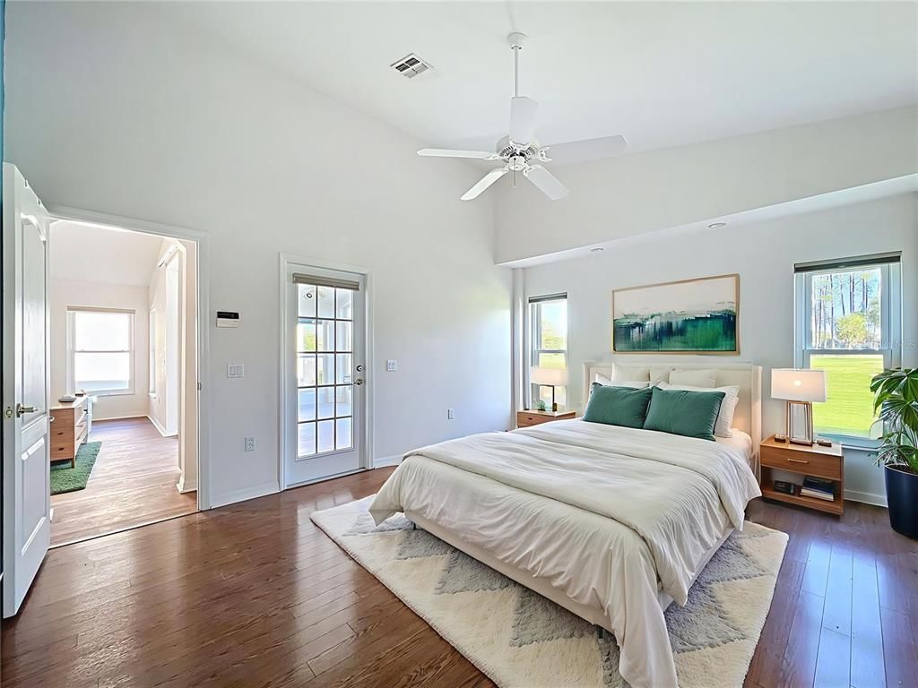 Bedroom, Interior, Wood Texture Flooring
