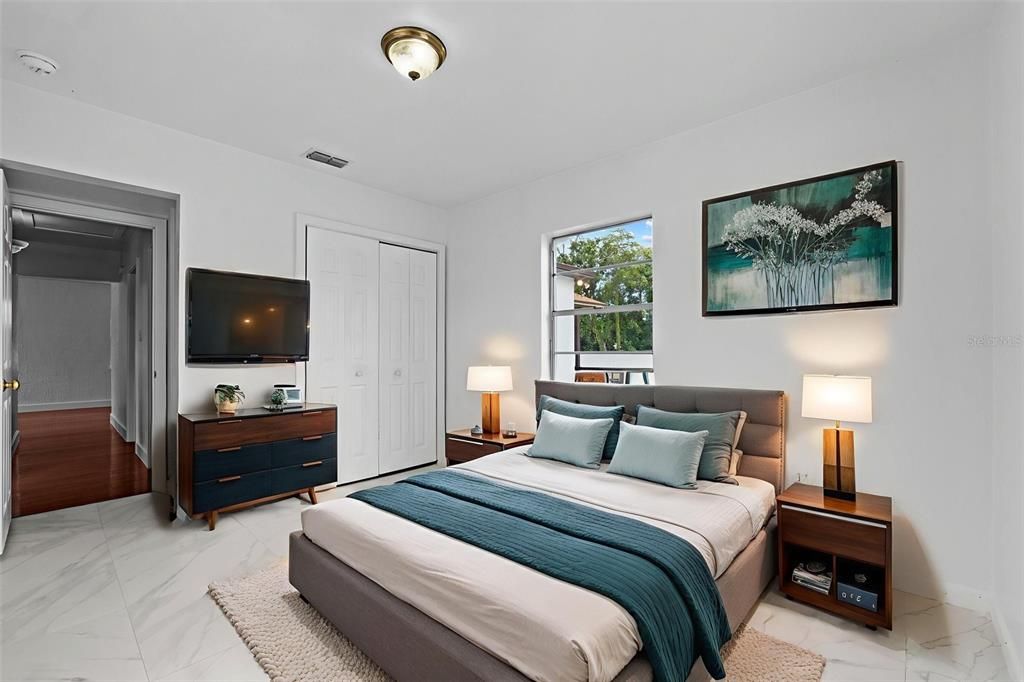 Bedroom, Interior, Marble