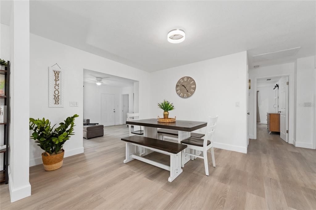 Dining room, Interior, Wood Texture Flooring