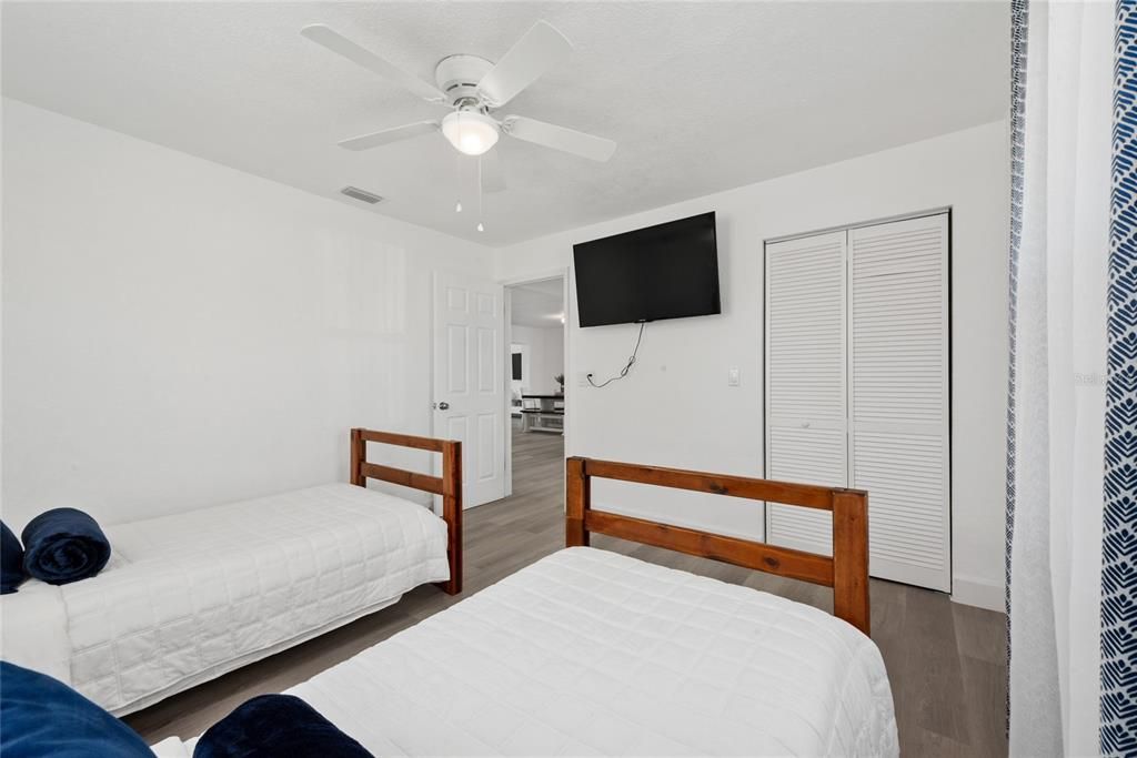Bedroom, Interior, Wood Texture Flooring