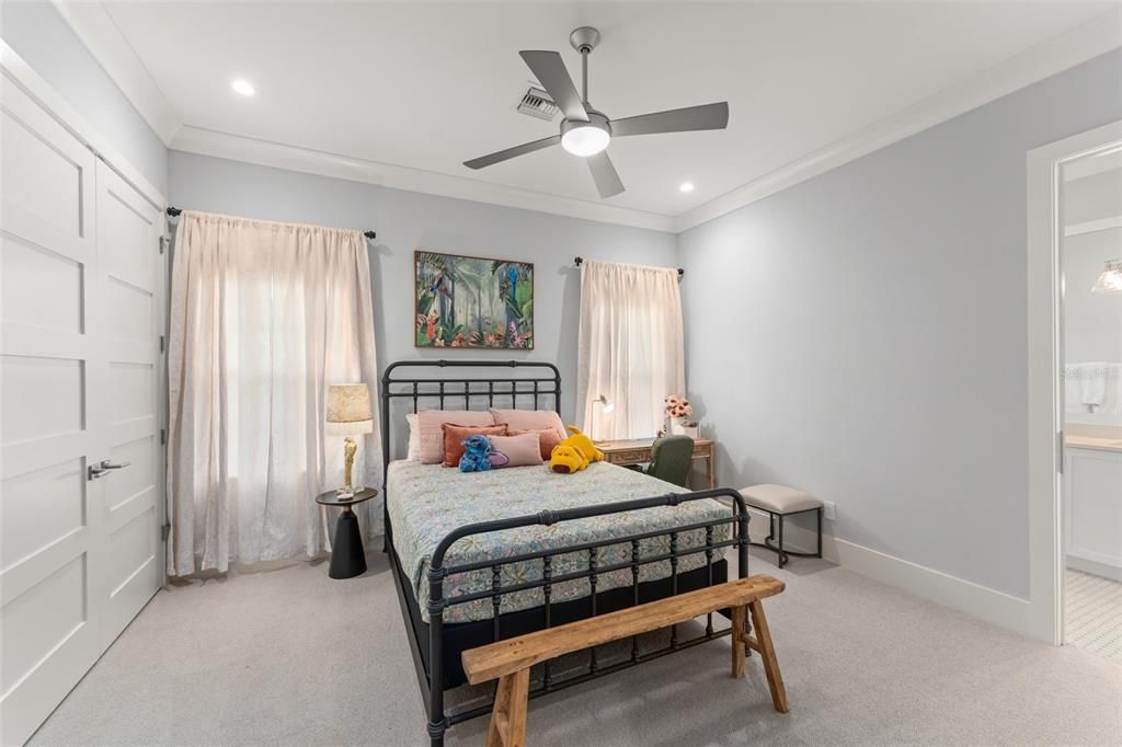 Bedroom, Interior, Recessed Lighting