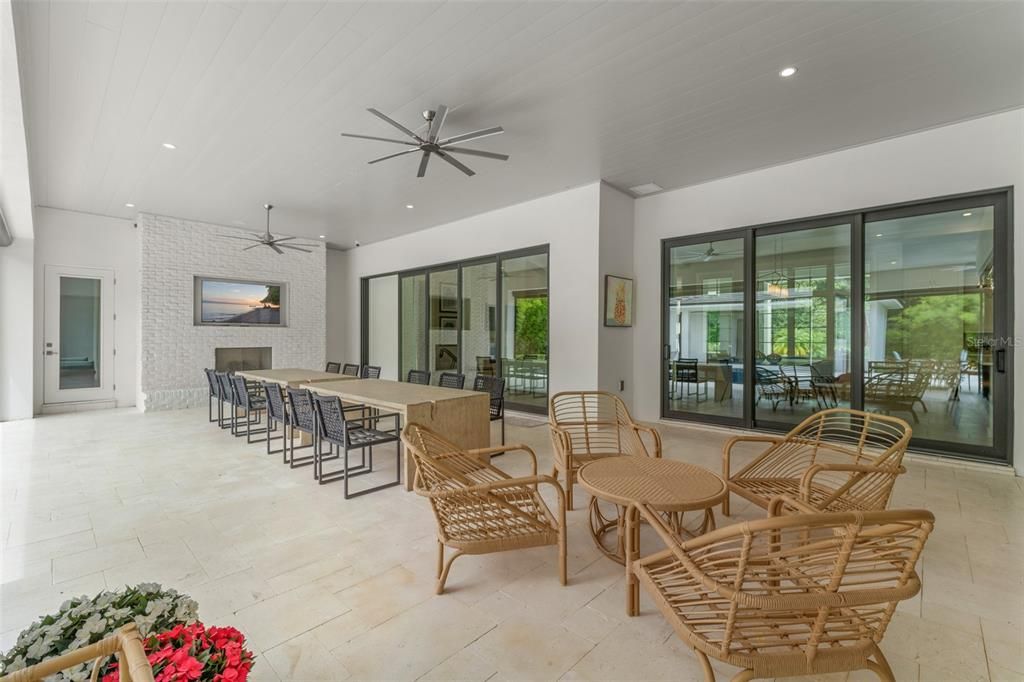 Exterior, Interior, Recessed Lighting, Stone Walls