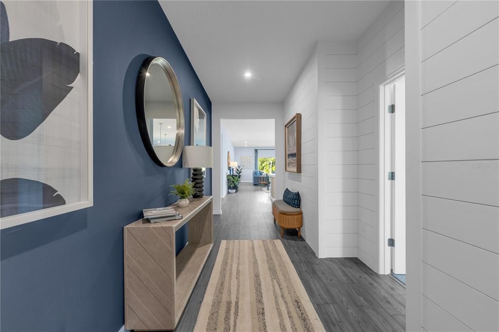 Interior, Recessed Lighting, Wood Texture Flooring