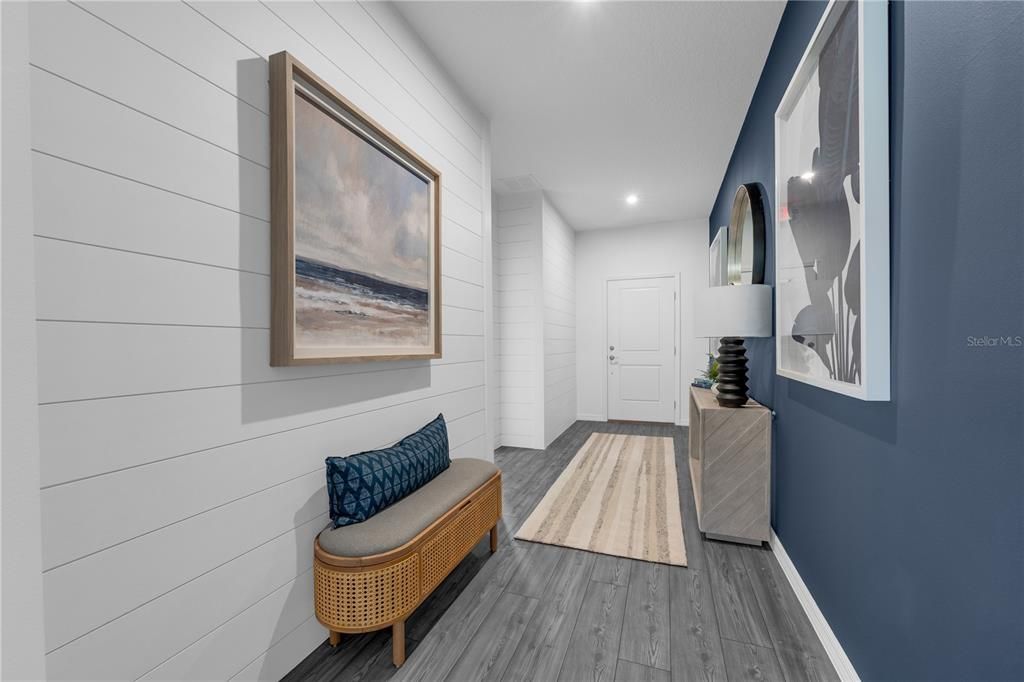 Interior, Recessed Lighting, Wood Texture Flooring