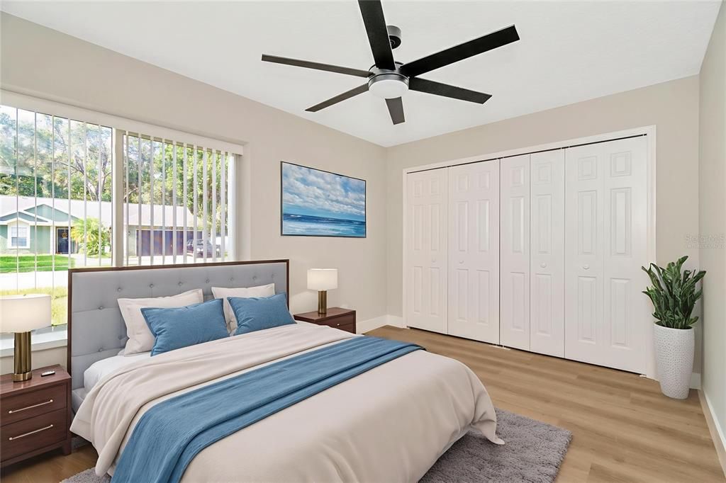 Bedroom, Interior, Wood Texture Flooring