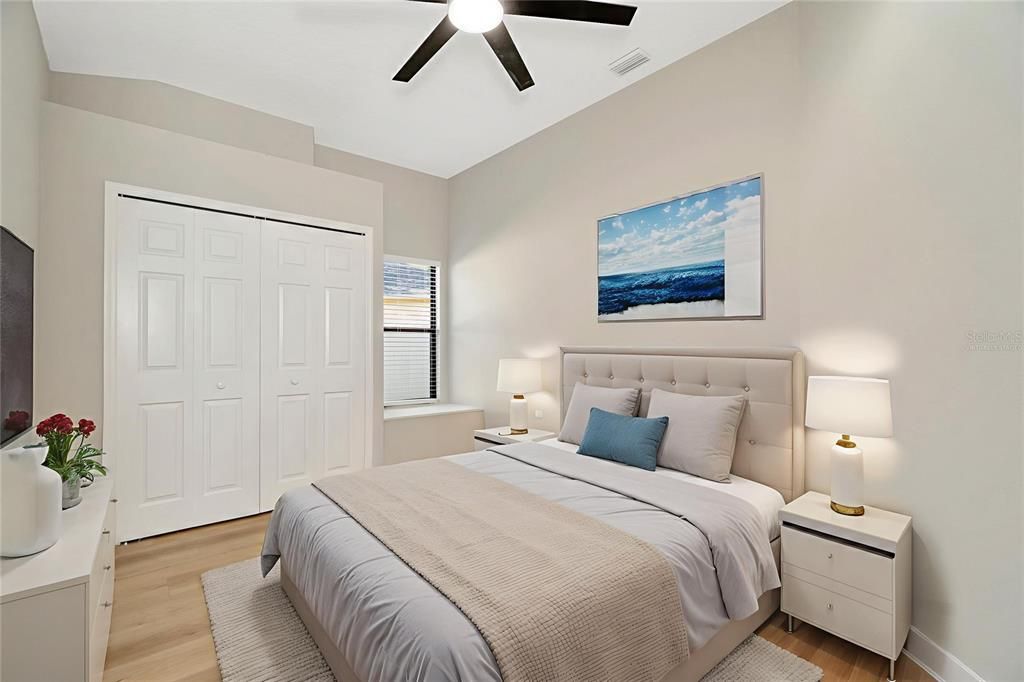 Bedroom, Interior, Wood Texture Flooring