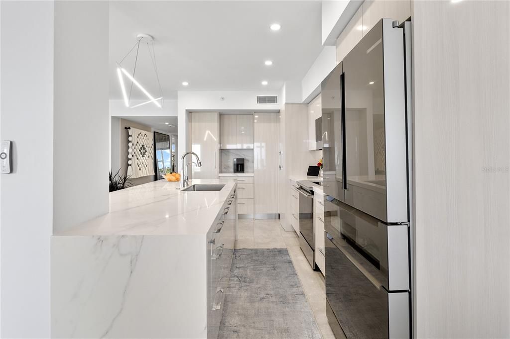 Interior, Kitchen, Pendant Lights, Recessed Lighting, Stainless Steel Appliances