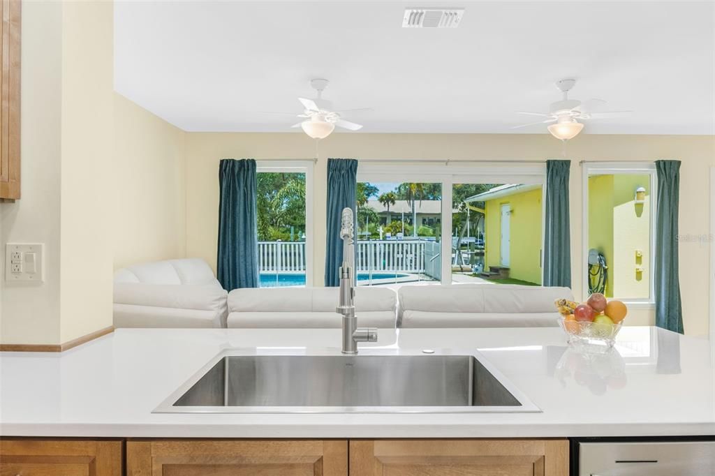 Interior, Kitchen, Living room