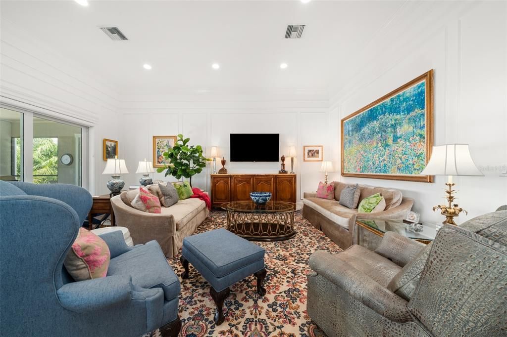 Interior, Living room, Recessed Lighting