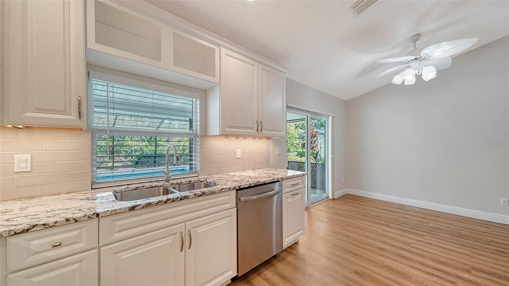Interior, Kitchen, Wood Texture Flooring