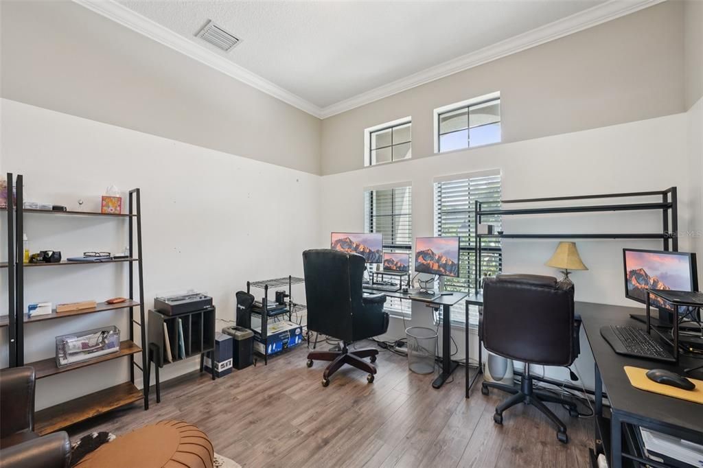Home Office, Interior, Wood Texture Flooring