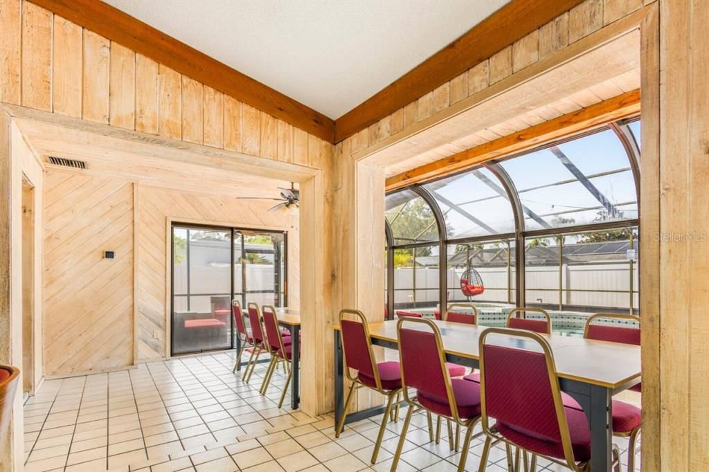 Dining room, Glass Ceilings, Interior, Sun Room, Wooden Walls