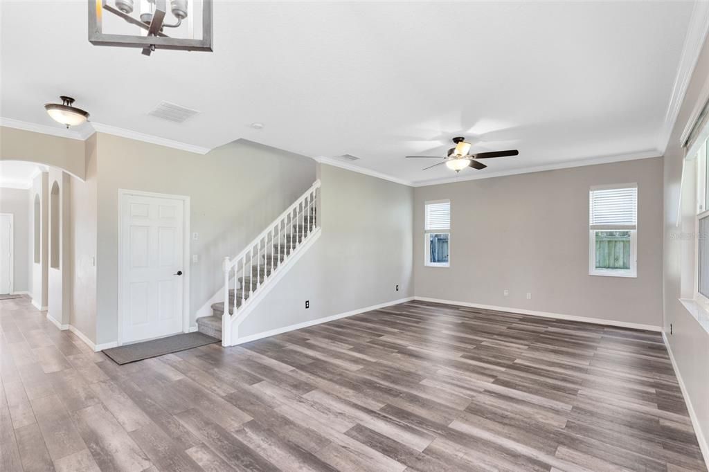 Empty room, Interior, Wood Texture Flooring