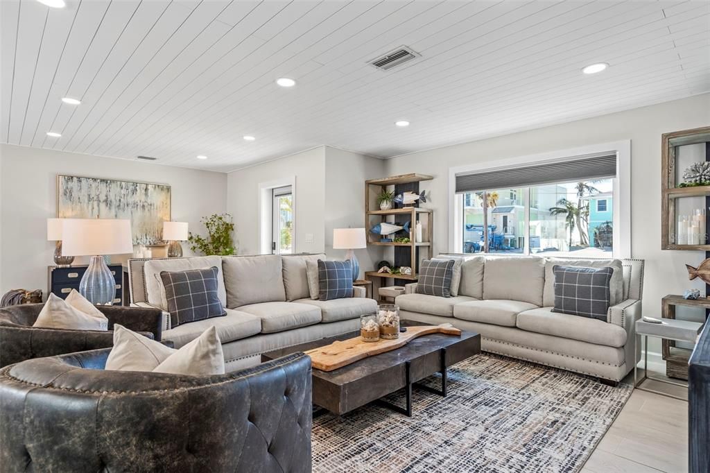 Interior, Living room, Recessed Lighting