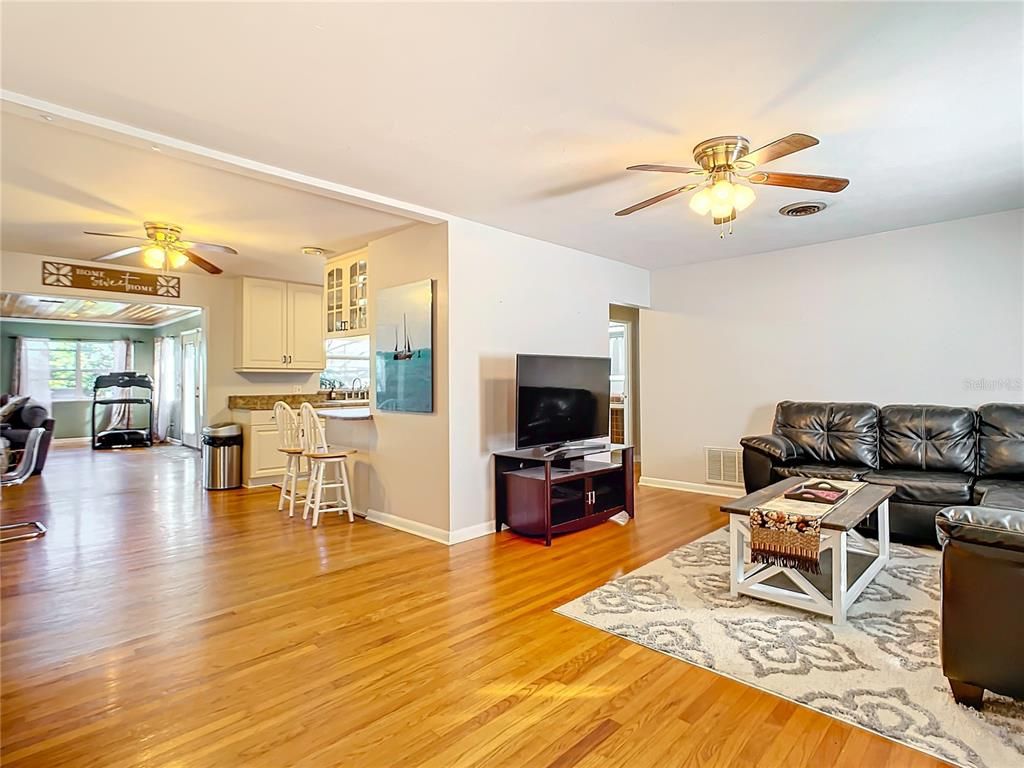 Interior, Kitchen, Living room, Wood Texture Flooring
